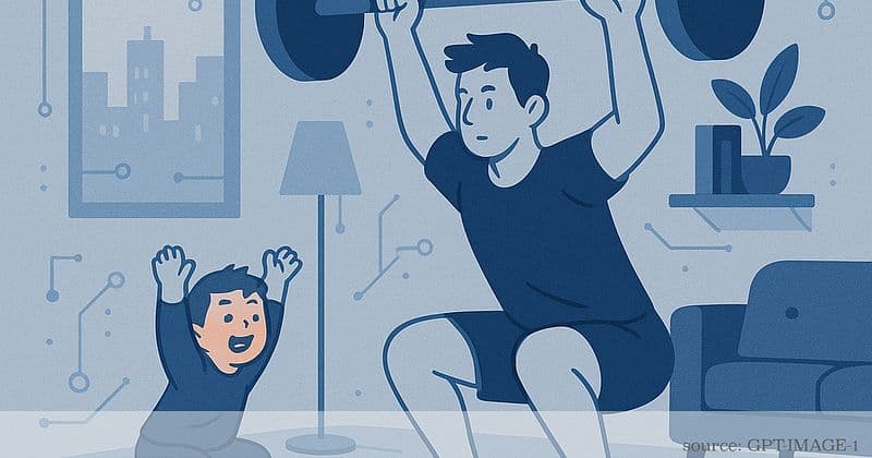 Finding fitness and laughter in a crowded city flat