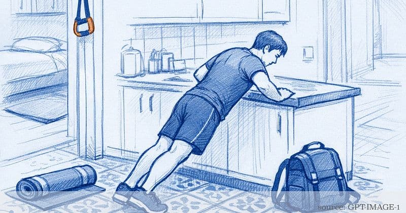 Coffee tile workouts that survive a shared apartment